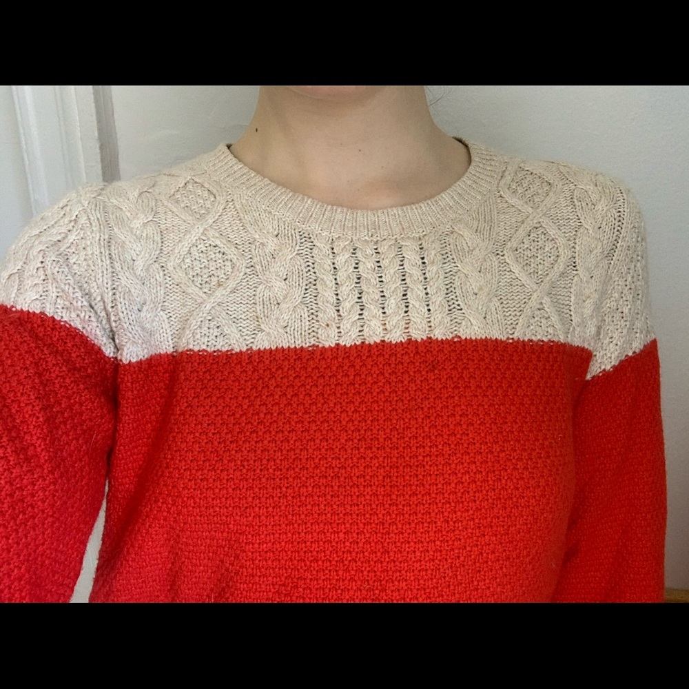 Madewell color block sweater!